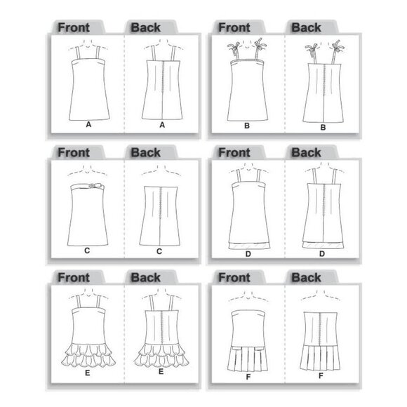 McCalls Girls Dress Sewing Pattern 4767 Sizes 7-10 Easy To Sew Multiple Styles - Picture 2 of 2